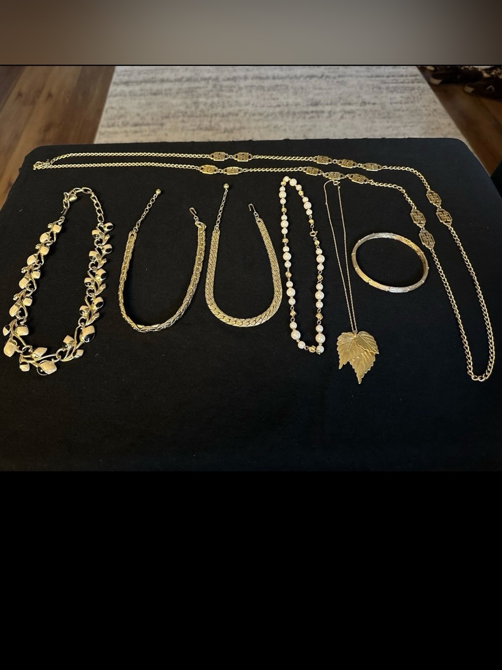 Vintage Crown Trifari / Trifari Gold Necklace Bracelet Jewelry Lot